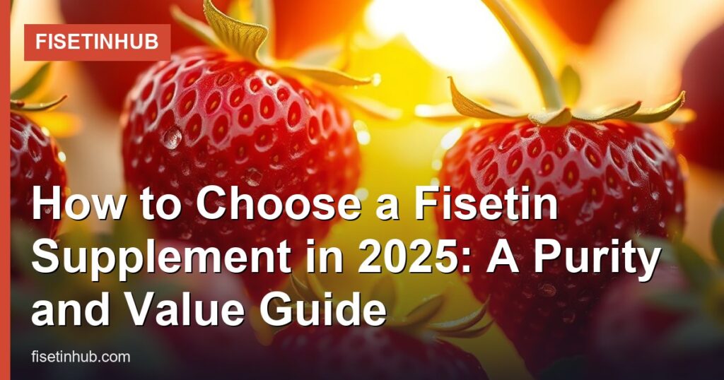 How to Choose a Fisetin Supplement in 2025: A Purity and Value Guide - FisetinHub