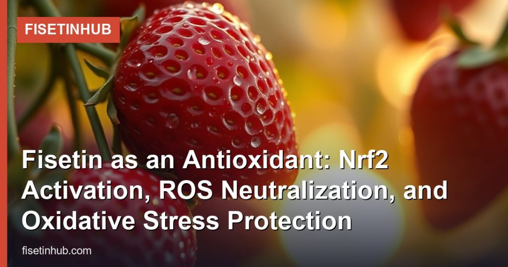 Fisetin as an Antioxidant: Nrf2 Activation, ROS Neutralization, and Oxidative Stress Protection - FisetinHub