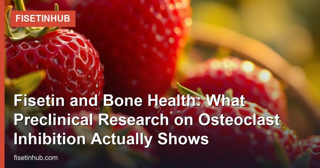 Fisetin and Bone Health: What Preclinical Research on Osteoclast Inhibition Actually Shows - FisetinHub