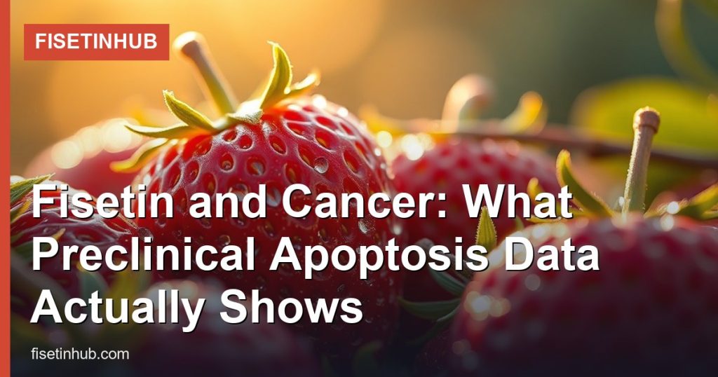 Fisetin and Cancer: What Preclinical Apoptosis Data Actually Shows - FisetinHub