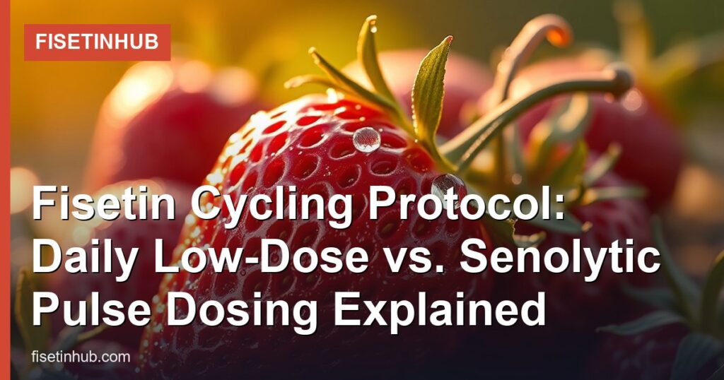 Fisetin Cycling Protocol: Daily Low-Dose vs. Senolytic Pulse Dosing Explained - FisetinHub