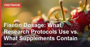 Fisetin Dosage: What Research Protocols Use vs. What Supplements Contain