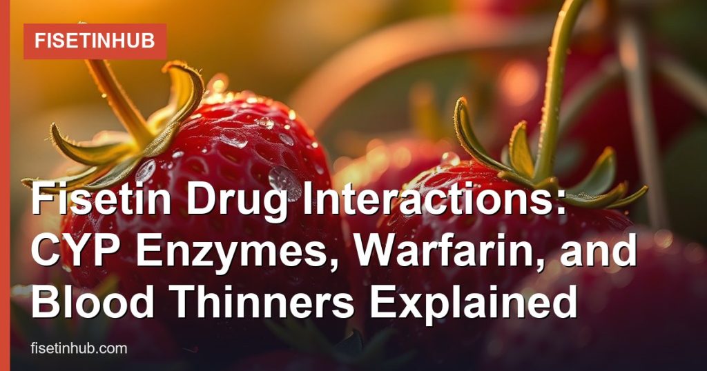 Fisetin Drug Interactions: CYP Enzymes, Warfarin, and Blood Thinners Explained - FisetinHub