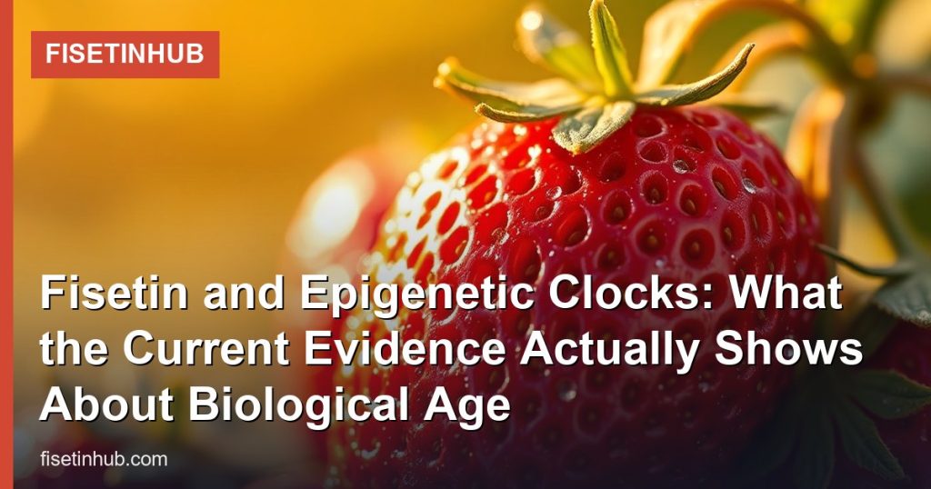 Fisetin and Epigenetic Clocks: What the Current Evidence Actually Shows About Biological Age - FisetinHub