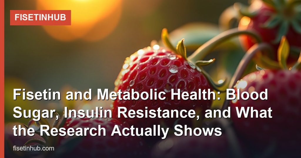 Fisetin and Metabolic Health: Blood Sugar, Insulin Resistance, and What the Research Actually Shows - FisetinHub