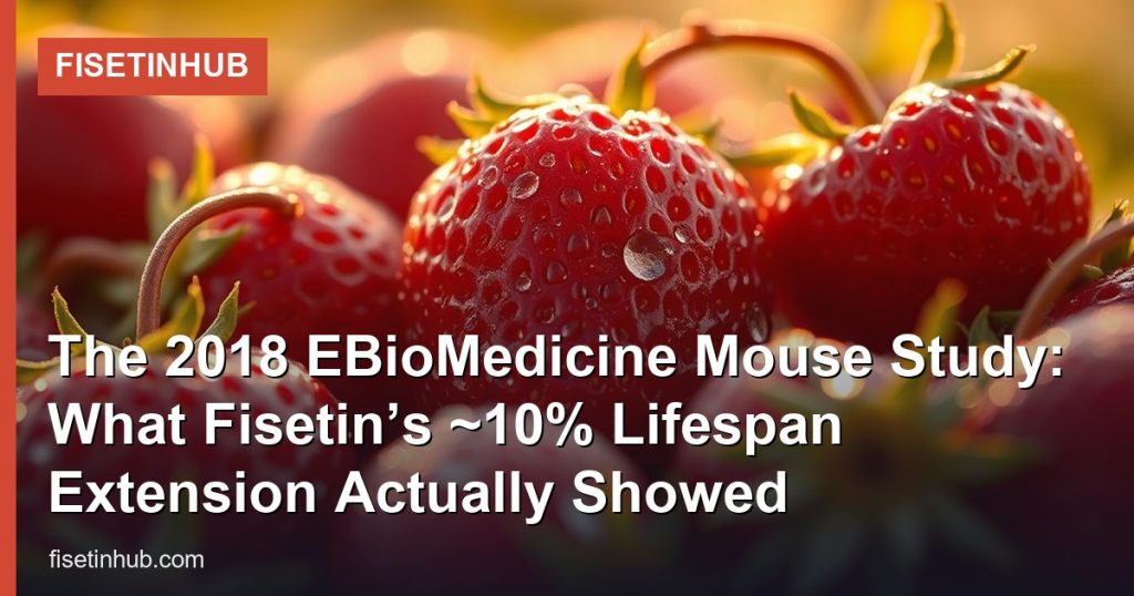 The 2018 EBioMedicine Mouse Study: What Fisetin’s ~10% Lifespan Extension Actually Showed - FisetinHub