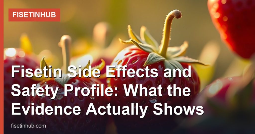 Fisetin Side Effects and Safety Profile: What the Evidence Actually Shows - FisetinHub