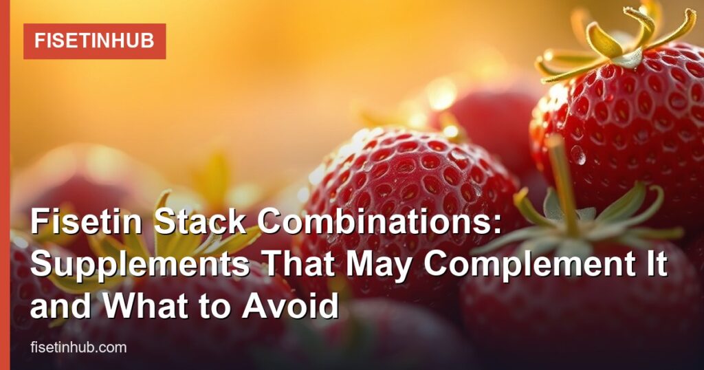 Fisetin Stack Combinations: Supplements That May Complement It and What to Avoid - FisetinHub