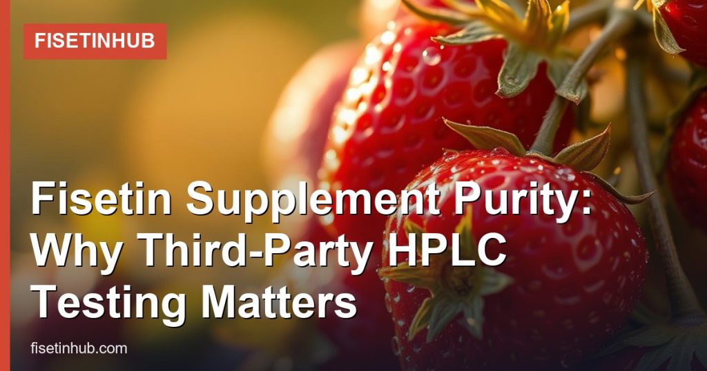 Fisetin Supplement Purity: Why Third-Party HPLC Testing Matters - FisetinHub