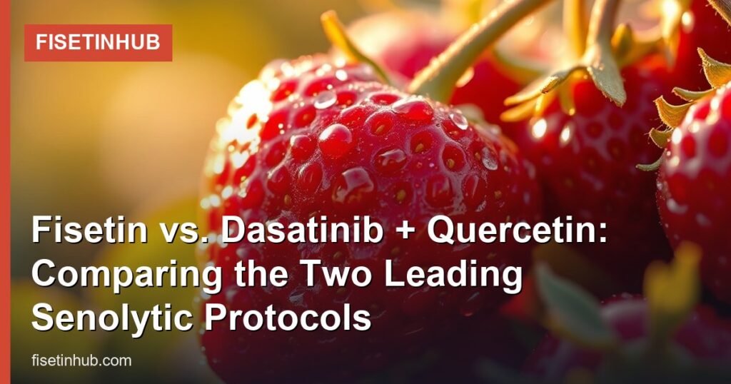 Fisetin vs. Dasatinib + Quercetin: Comparing the Two Leading Senolytic Protocols - FisetinHub