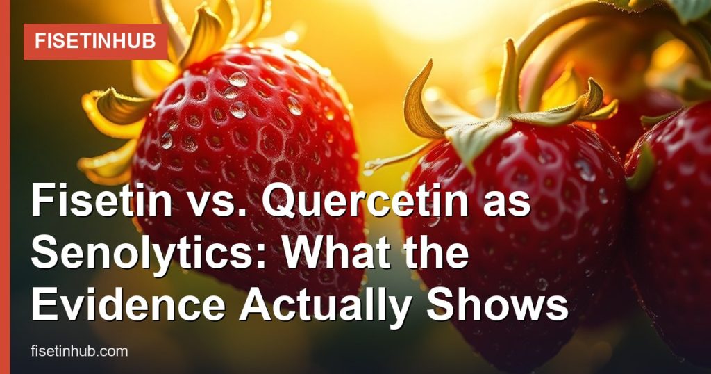 Fisetin vs. Quercetin as Senolytics: What the Evidence Actually Shows - FisetinHub