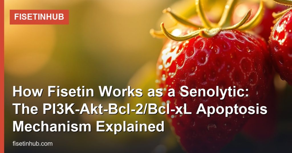 How Fisetin Works as a Senolytic: The PI3K-Akt-Bcl-2/Bcl-xL Apoptosis Mechanism Explained - FisetinHub