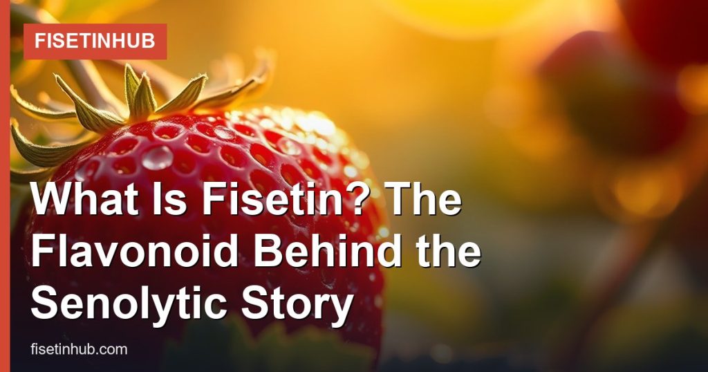 What Is Fisetin? The Flavonoid Behind the Senolytic Story - FisetinHub