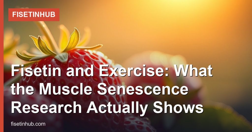 Fisetin and Exercise: What the Muscle Senescence Research Actually Shows - FisetinHub